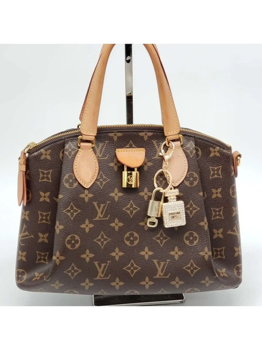 Authentic Louis Vuitton Gold Lock 🔒 Keychain Bag Unbranded N5 Bottle Charm LV